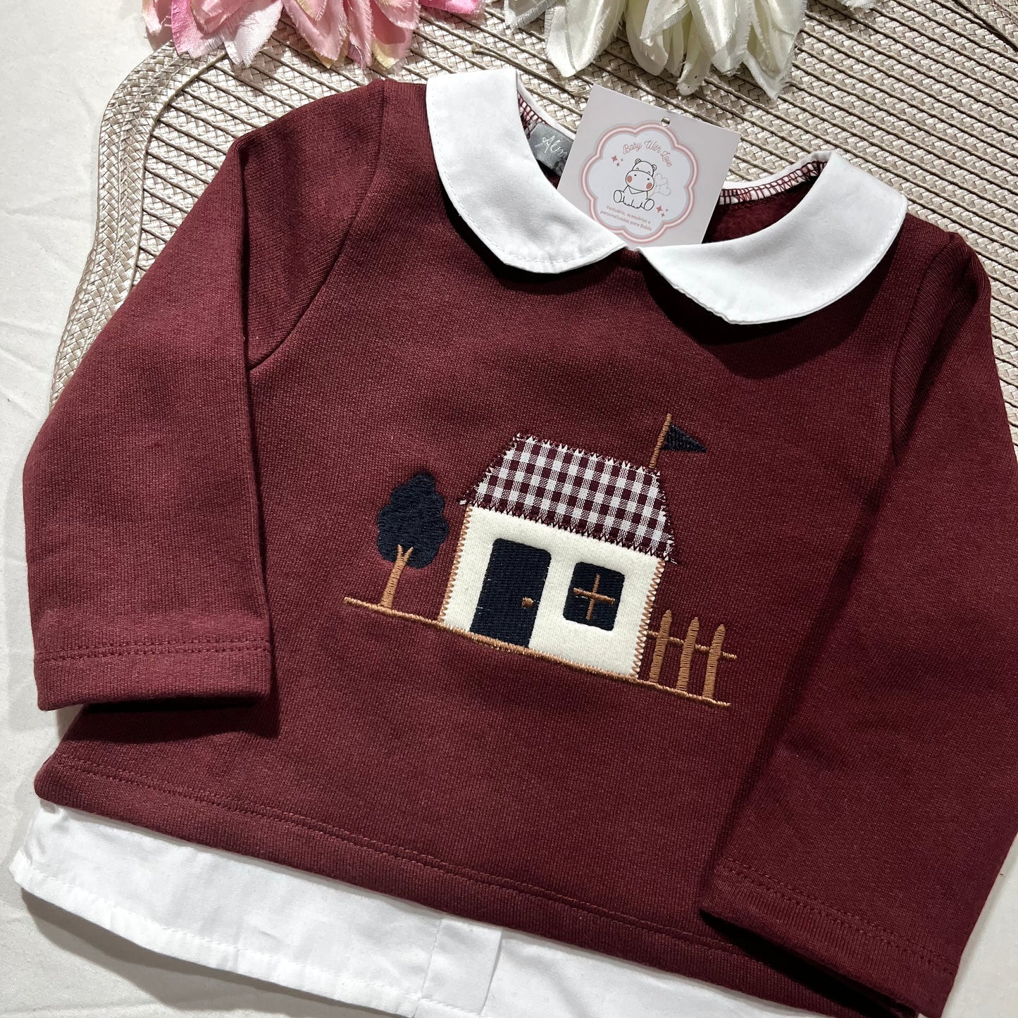 Conjunto Casinha para bebé - 6 aos 24M - Bordou