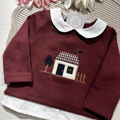Conjunto Casinha para bebé - 6 aos 24M - Bordou