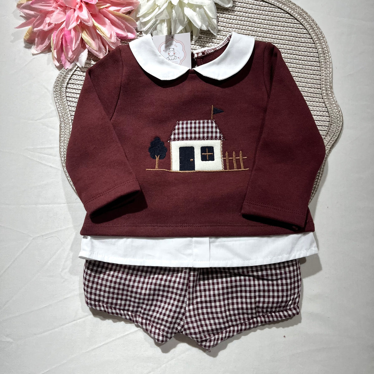 Conjunto Casinha para bebé - 6 aos 24M - Bordou