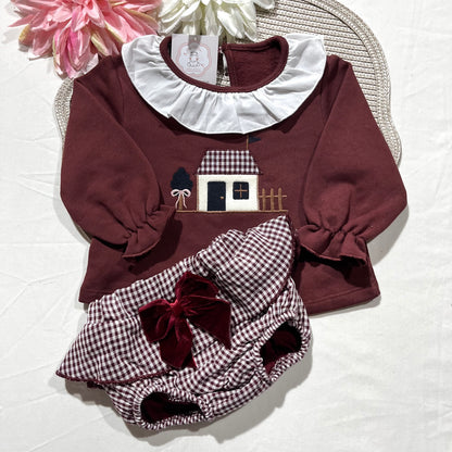 Conjunto Casinha para bebé - 6 aos 24M - Bordou