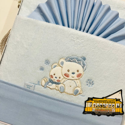 Jogo de lençóis em coralina para Next to me - Amigo Urso