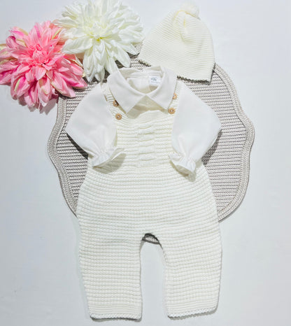 Conjunto de bebé - 3 peças - 1/3M - Pérola