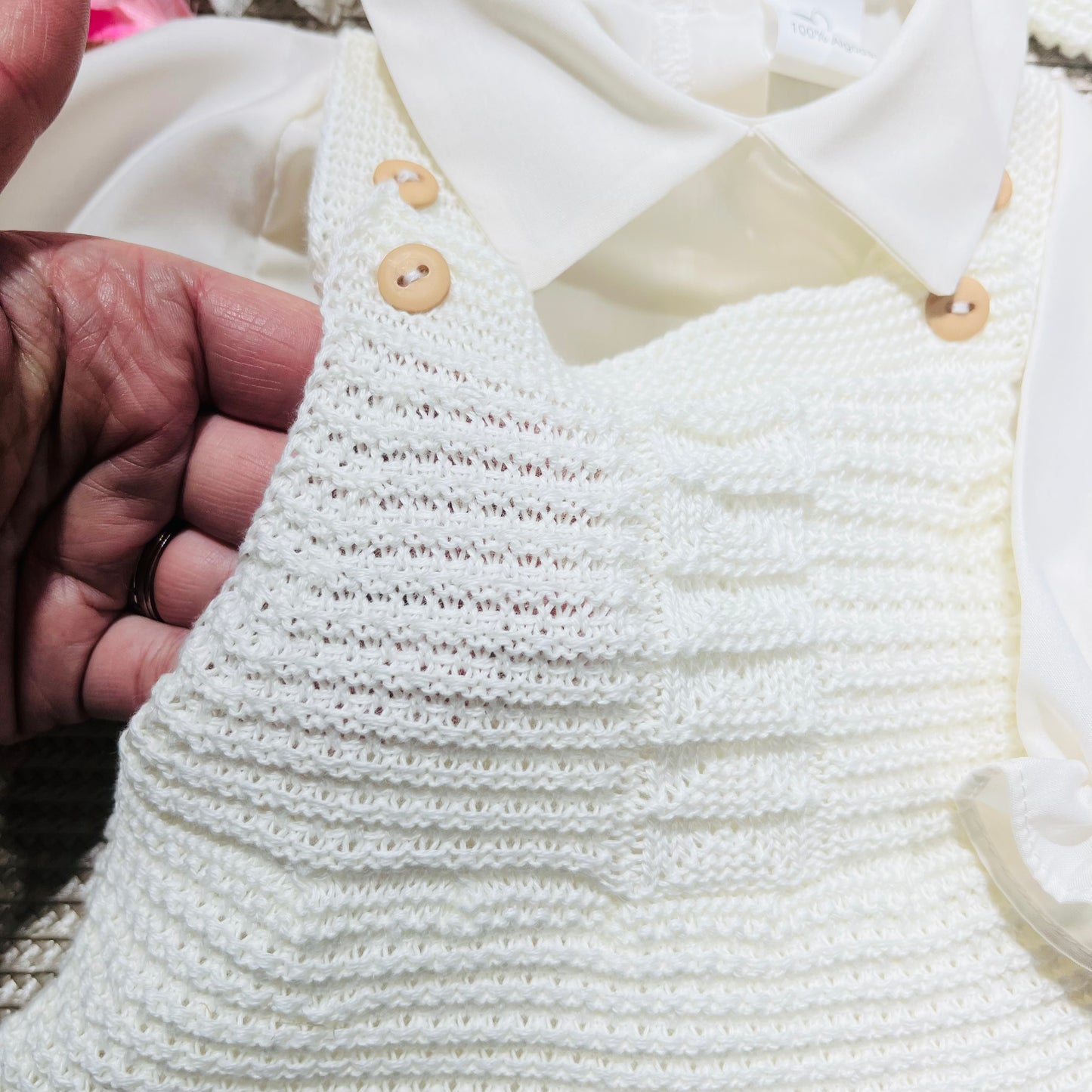 Conjunto de bebé - 3 peças - 1/3M - Pérola