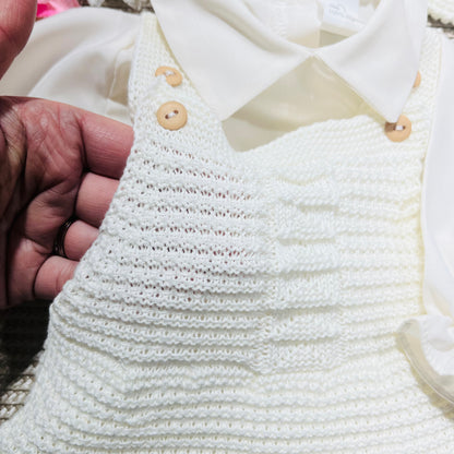 Conjunto de bebé - 3 peças - 1/3M - Pérola