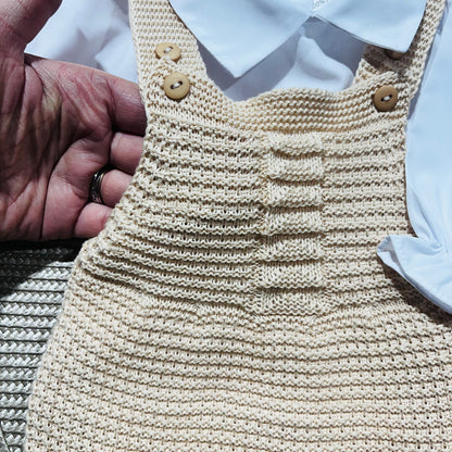 Conjunto de bebé - 3 peças - 1/3M - Areia