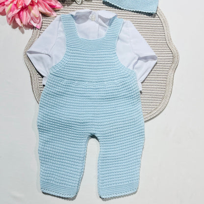 Conjunto de bebé - 3 peças - 1/3M - Azul bebé