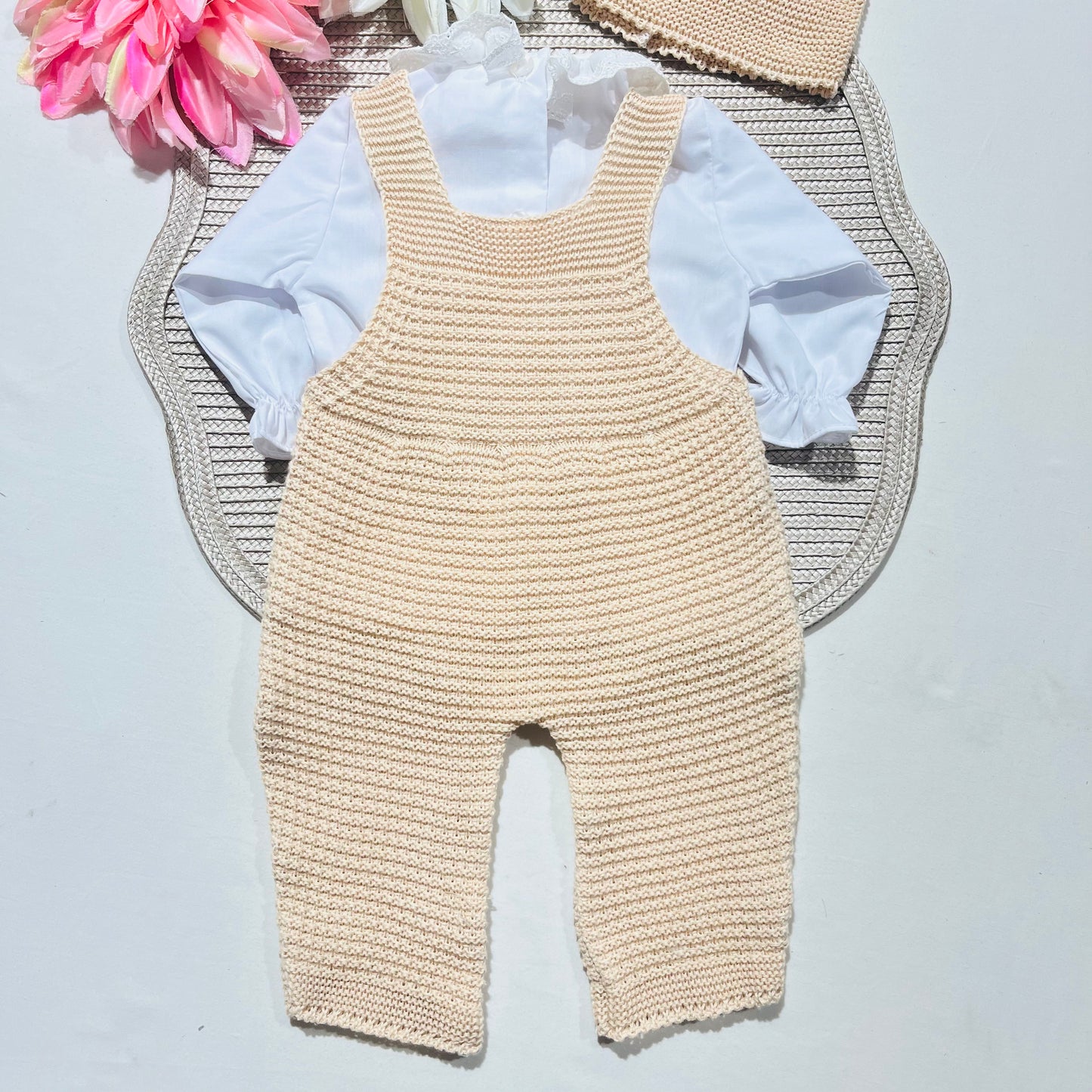 Conjunto de bebé - 3 peças - 1/3M - Areia
