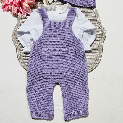 Conjunto de bebé - 3 peças - 1/3M - Lavanda