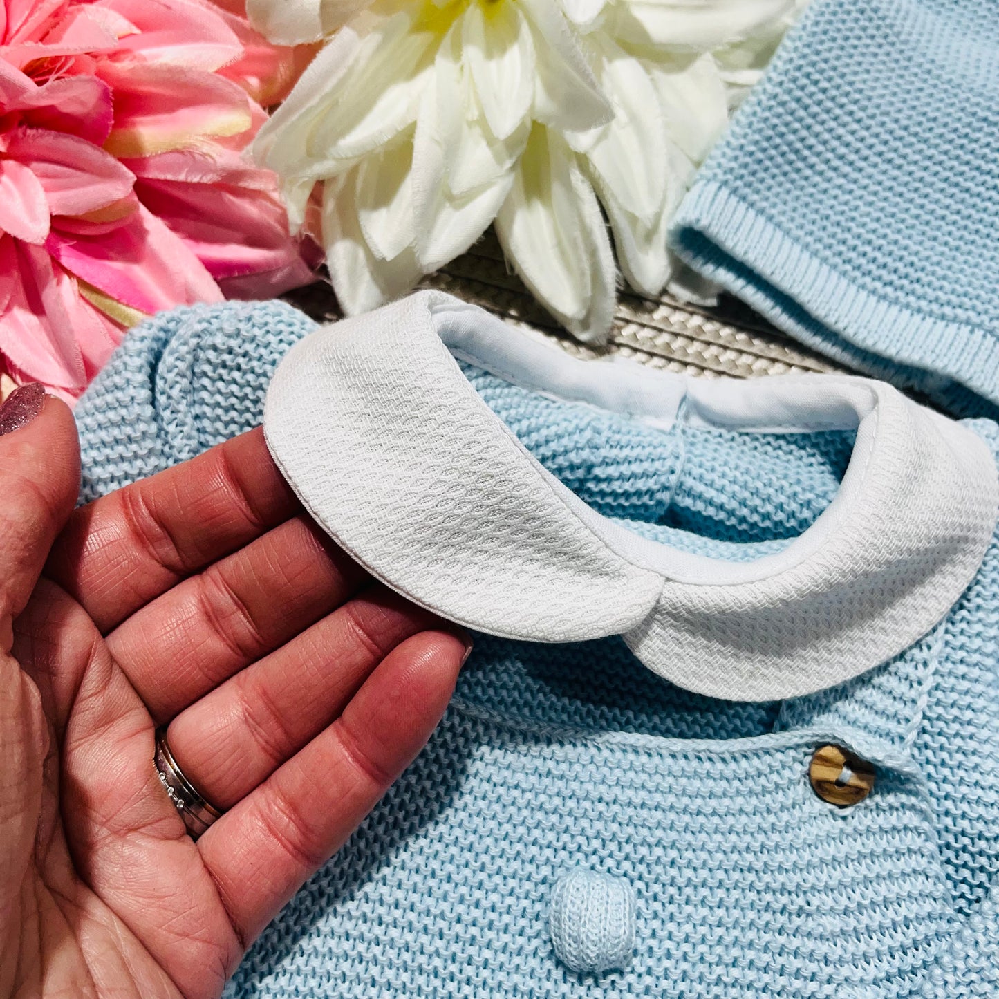 Conjunto Arco-iris  para bebé - 3 peças - 0/3M - Azul bebé