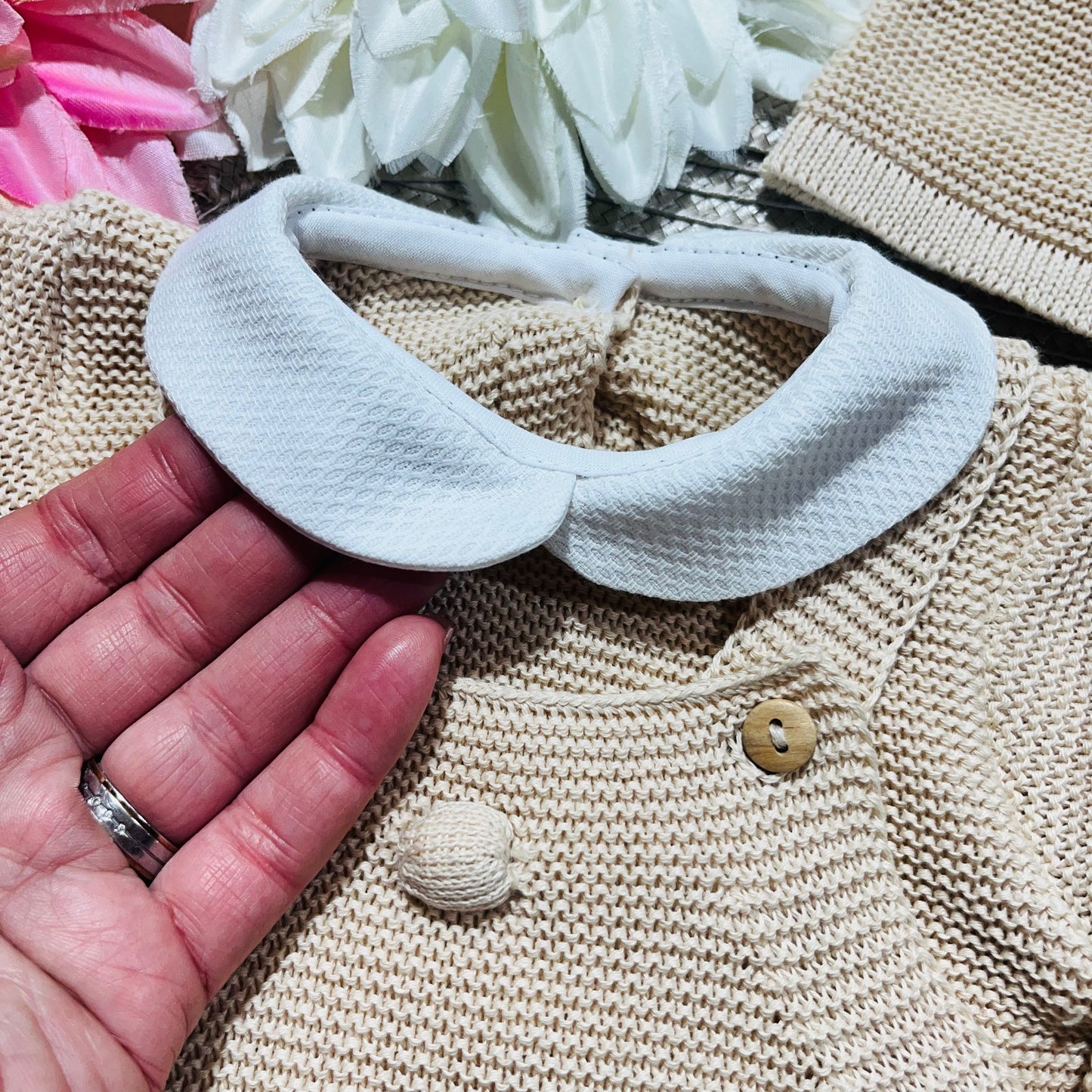 Conjunto Arco-iris  para bebé - 3 peças - 0/3M - Areia