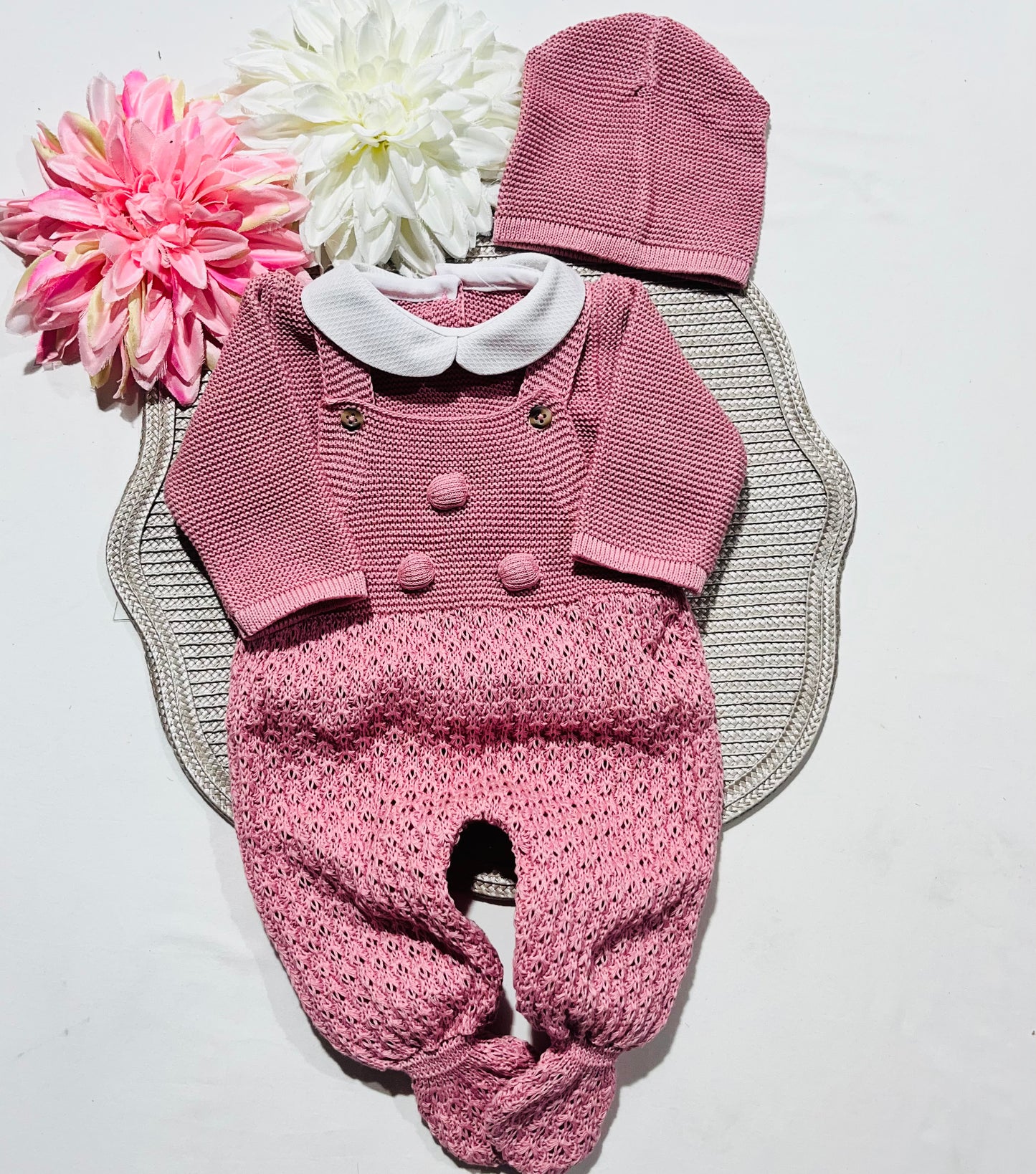 Conjunto Arco-iris  para bebé - 3 peças - 0/3M - Rosa velho