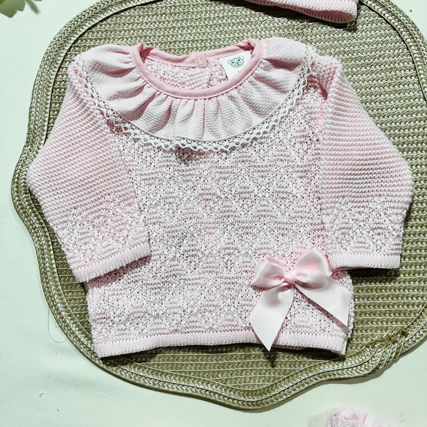 Conjunto Maria para bebé - 4 Peças - Rosa bebé