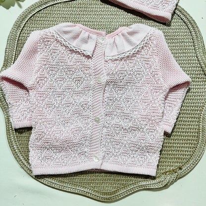 Conjunto Maria para bebé - 4 Peças - Rosa bebé