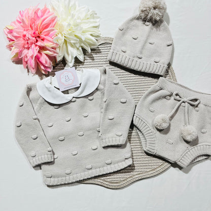 Conjunto em malha para bebé - Mimo - 1 aos 12M