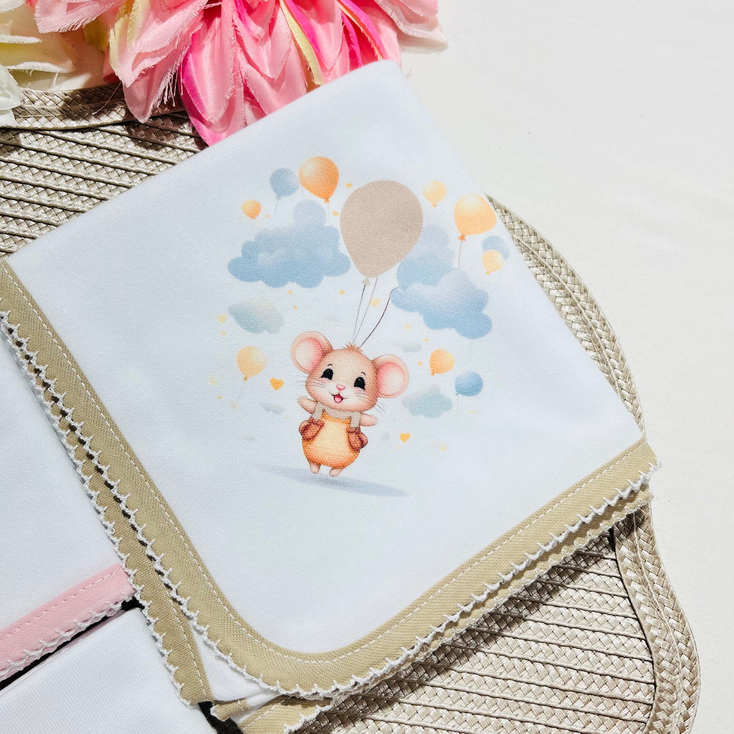 Fralda 100% algodão - Ratinho