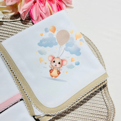 Fralda 100% algodão - Ratinho