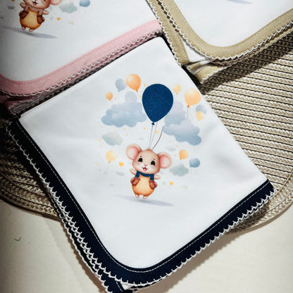 Fralda 100% algodão - Ratinho