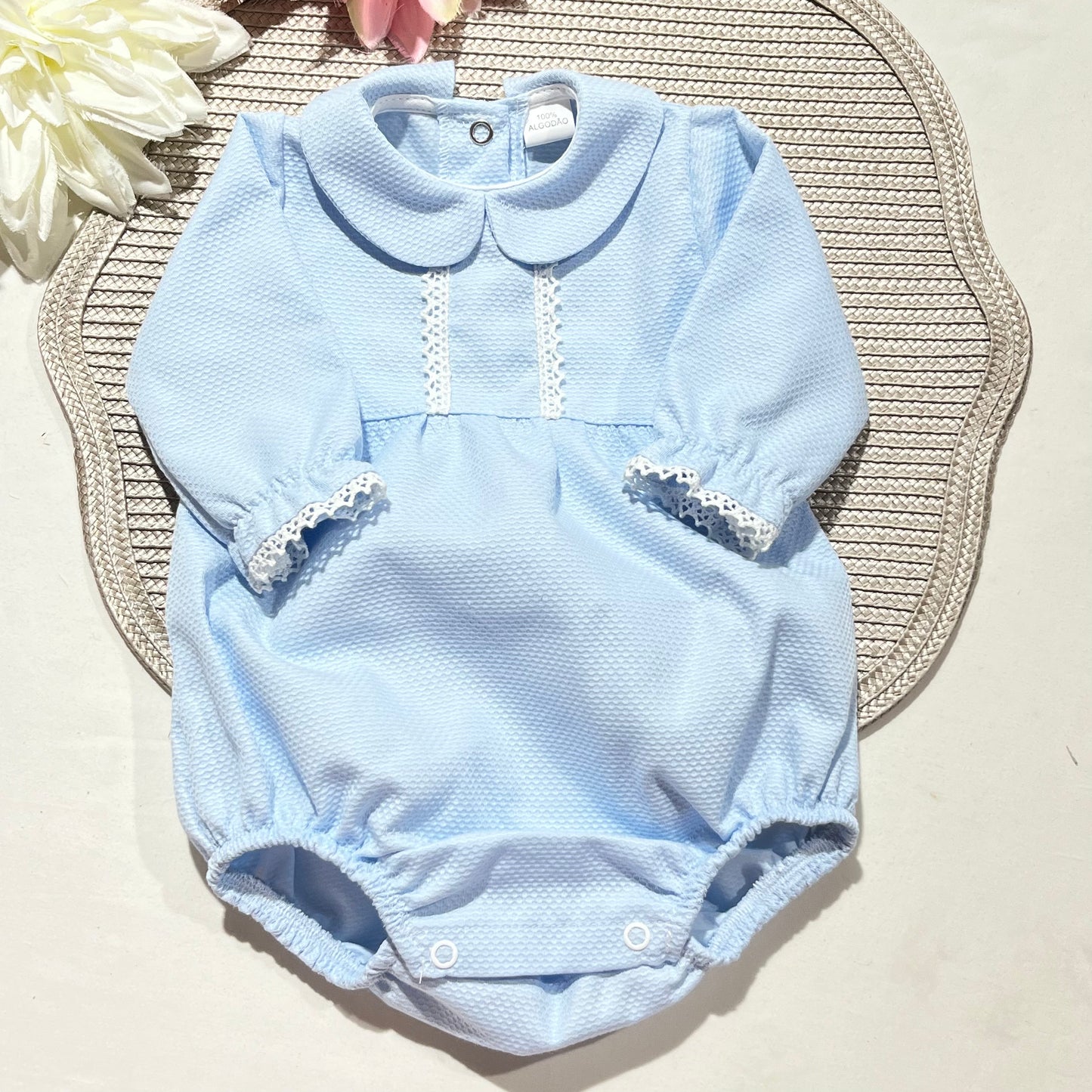 Fofo Mimo em piqué para bebé - 1/3M - Azul bebé