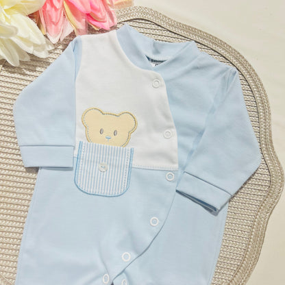 Babygrow menino - 100% algodão -  Ursinho
