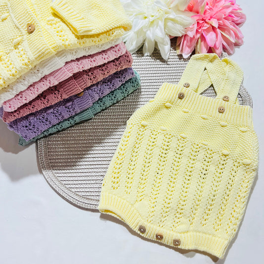 Conjunto de  bebé - Casaco e Fofo em malha - 100% Algodão