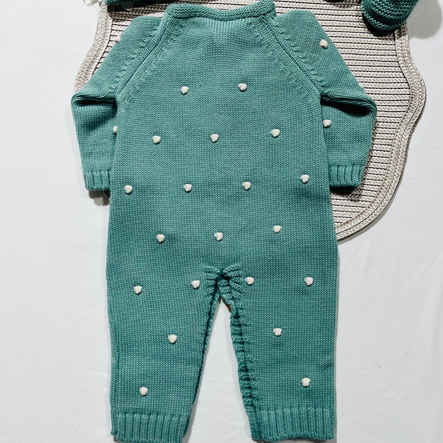 Conjunto Pompom colorido para bebé - 1/3 e 3/6M - Verde
