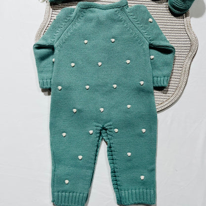 Conjunto Pompom colorido para bebé - 1/3 e 3/6M - Verde