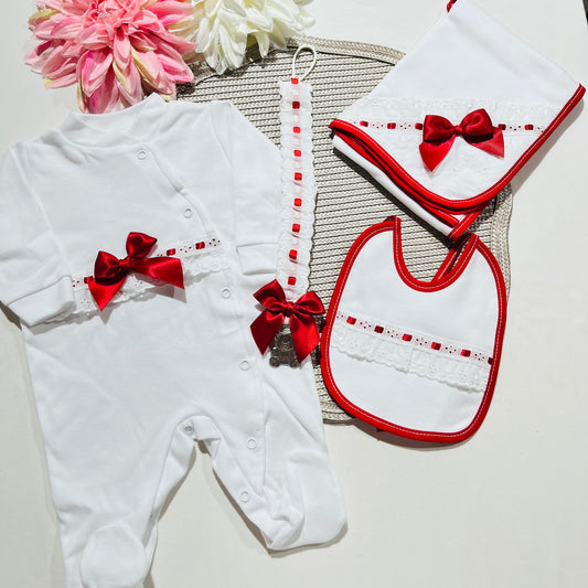 Kit Encanto para bebé - Vermelho