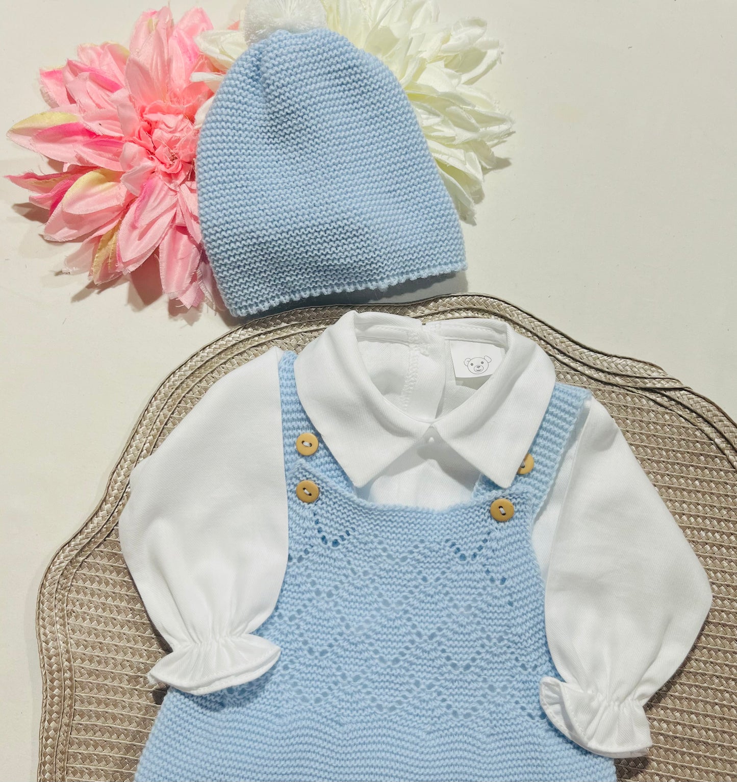 Conjunto Ternura  para bebé - 1/3M - Azul bebé