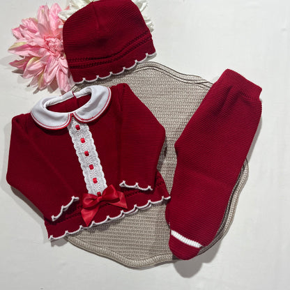 Conjunto Encanto  para bebé - 1/3M - Vermelho