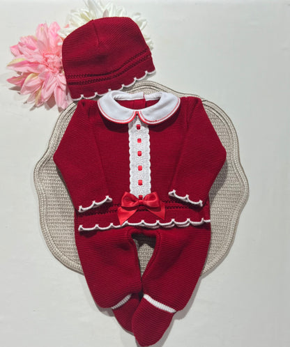 Conjunto Encanto  para bebé - 1/3M - Vermelho