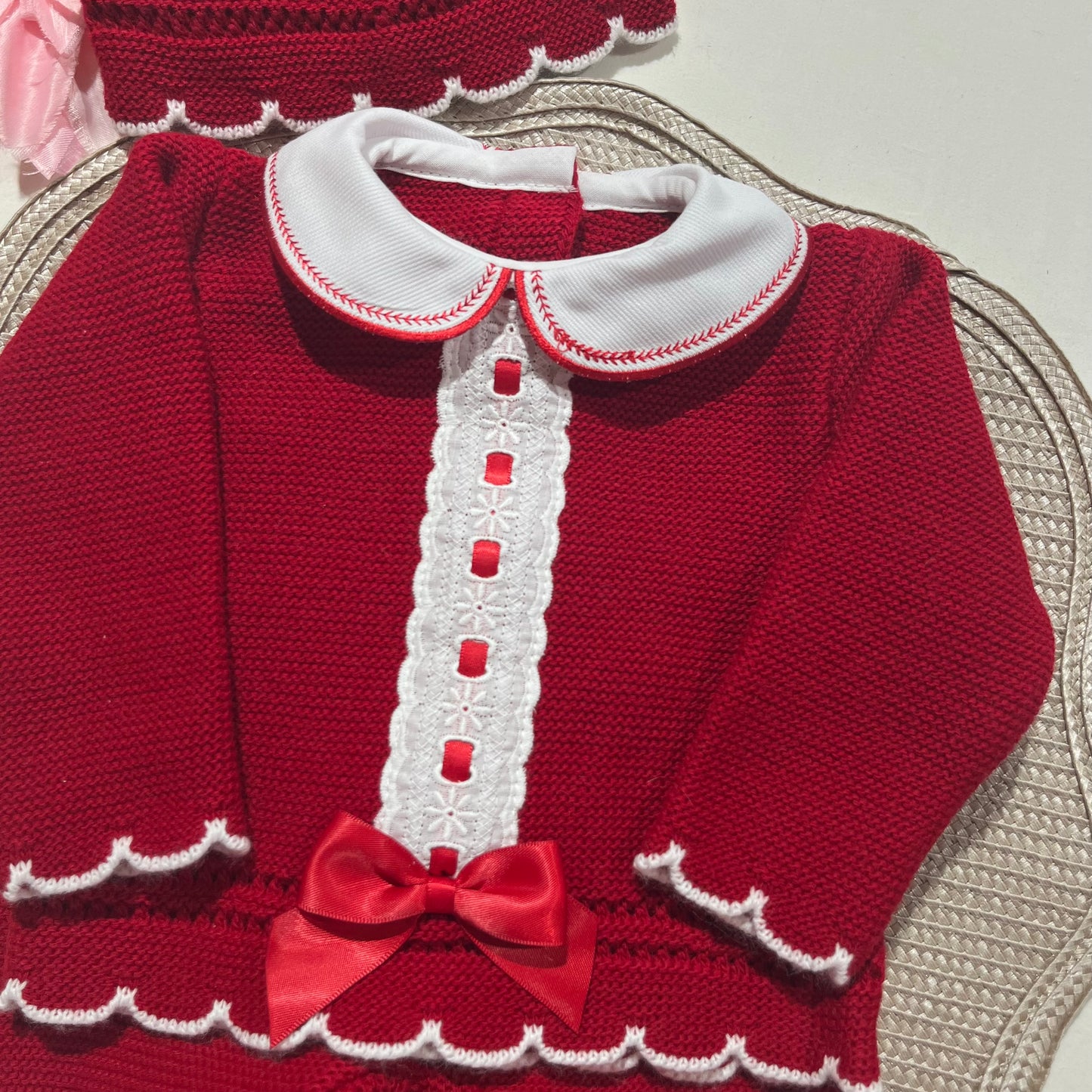 Conjunto Encanto  para bebé - 1/3M - Vermelho