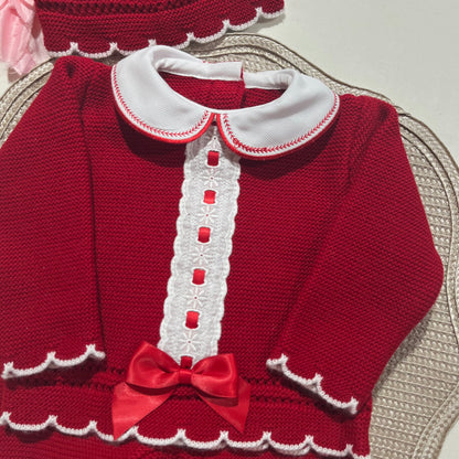 Conjunto Encanto  para bebé - 1/3M - Vermelho