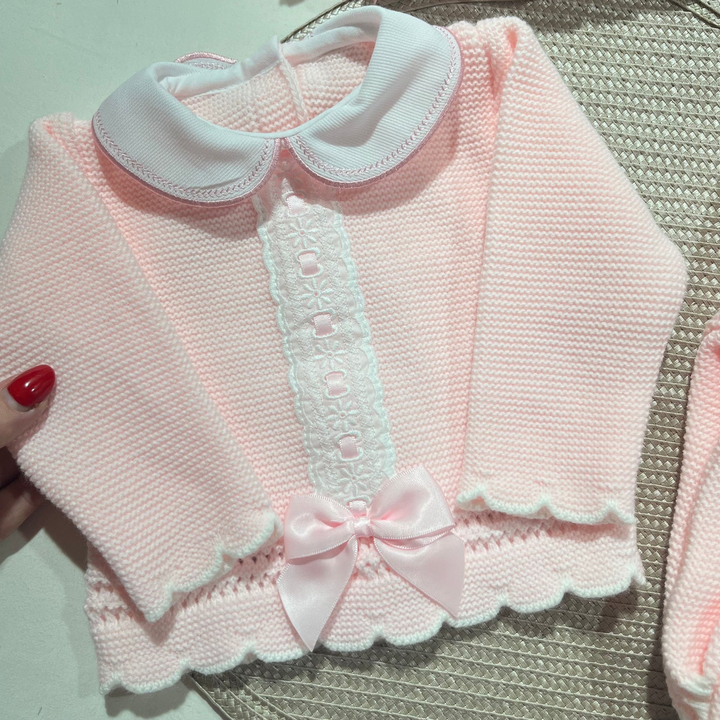 Conjunto Encanto  para bebé - 1/3M - Rosa bebé