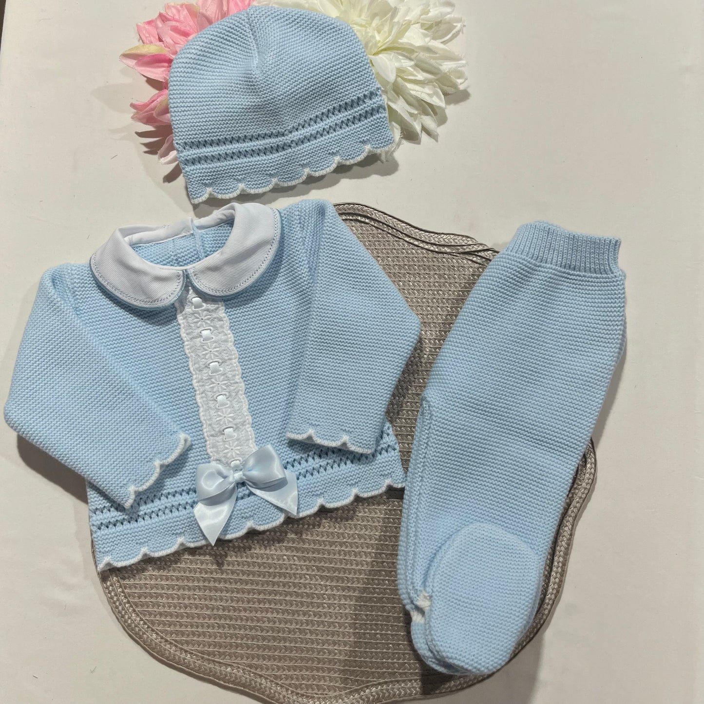 Conjunto Encanto  para bebé - 1/3M - Azul bebé