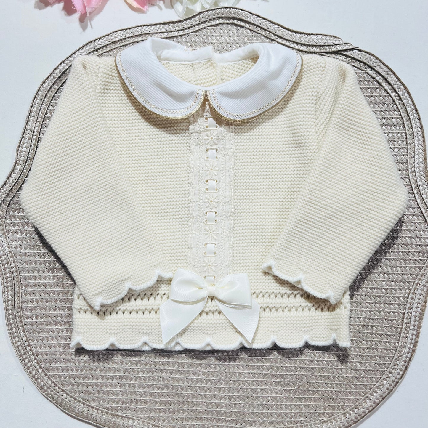 Conjunto Encanto  para bebé - 1/3M - Areia