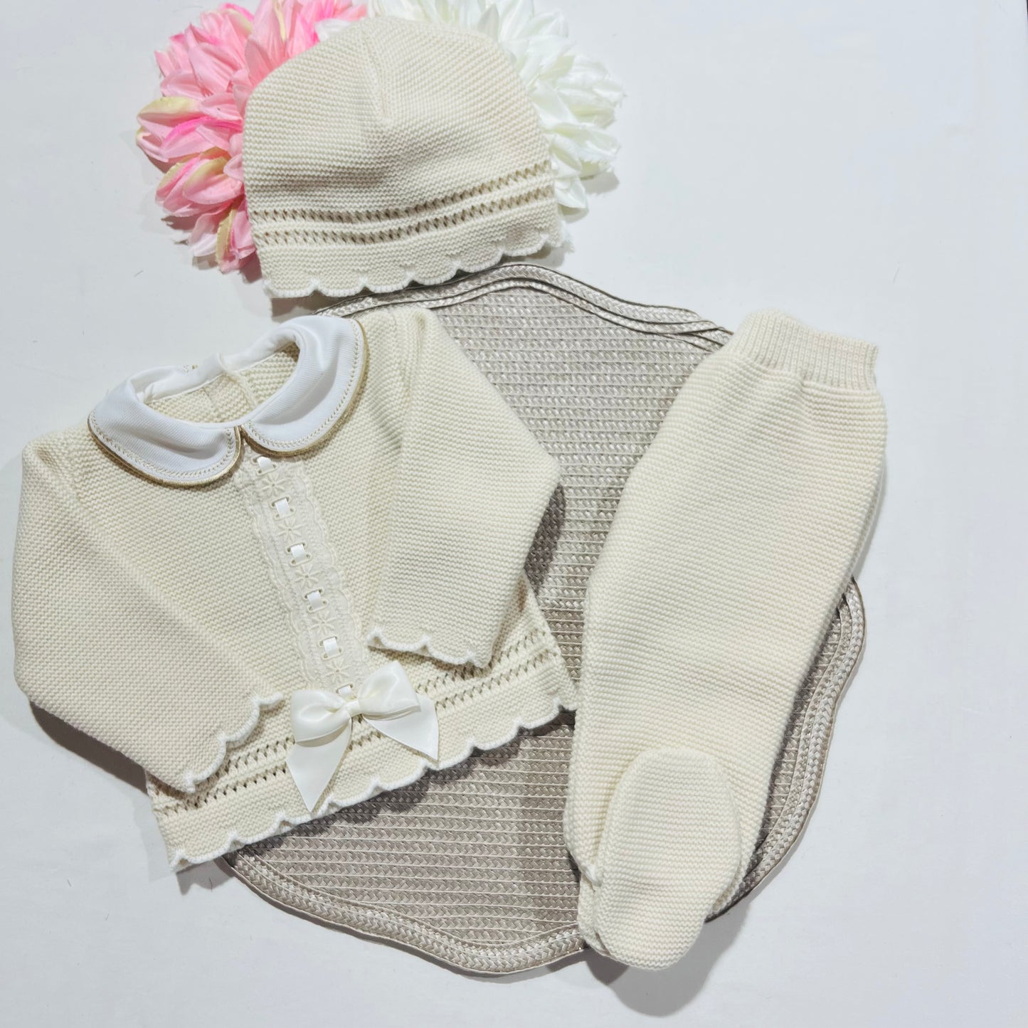Conjunto Encanto  para bebé - 1/3M - Areia