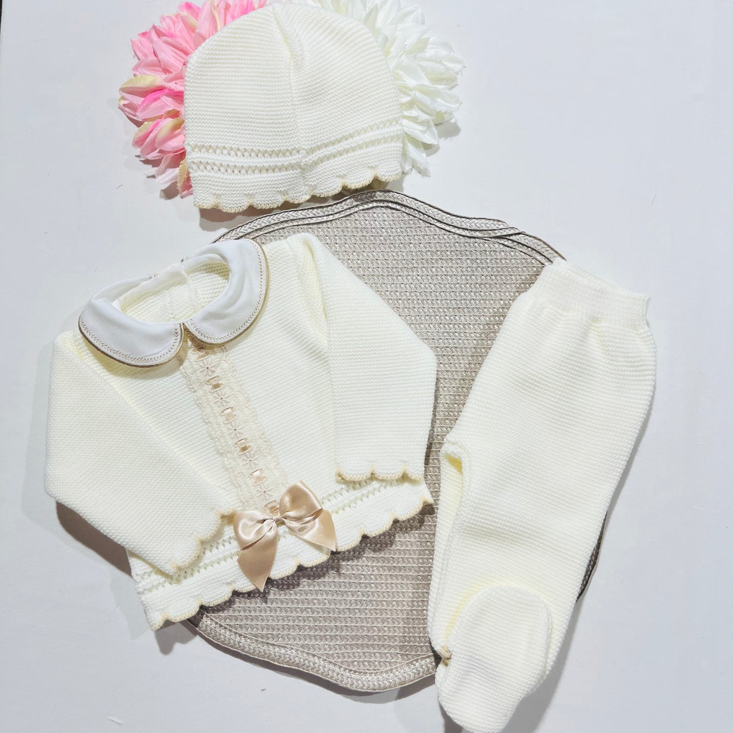 Conjunto Encanto  para bebé - 1/3M - Pérola