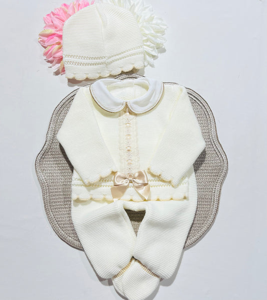 Conjunto Encanto  para bebé - 1/3M - Pérola