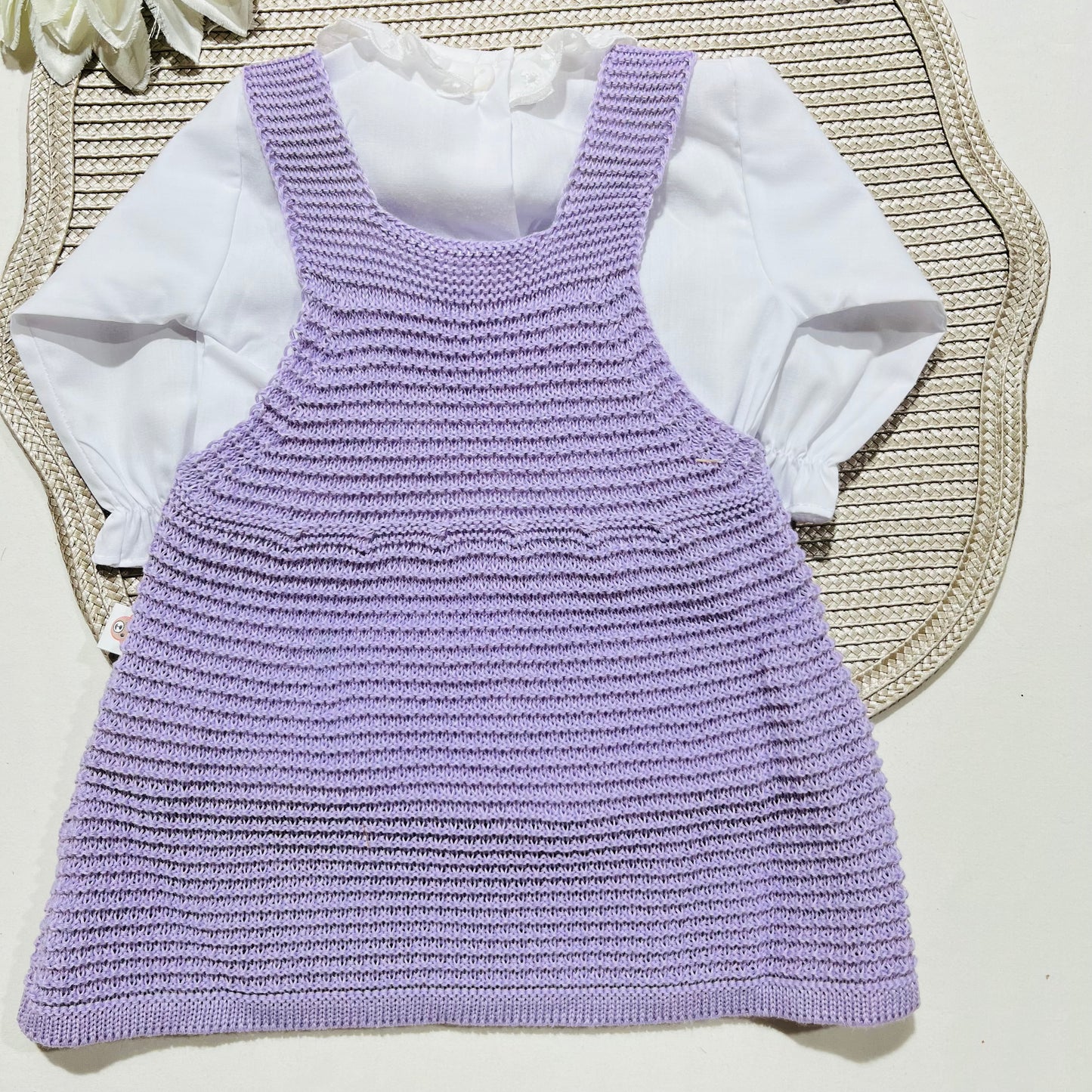 Conjunto vestido para bebé - 1/3 -Lavanda