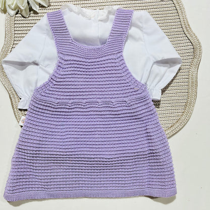 Conjunto vestido para bebé - 1/3 -Lavanda