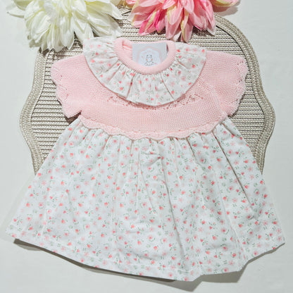 Vestido Clarinha - 3 aos 12M - Rosa