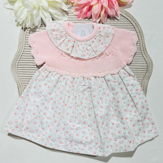 Vestido Clarinha - 3 aos 12M - Rosa