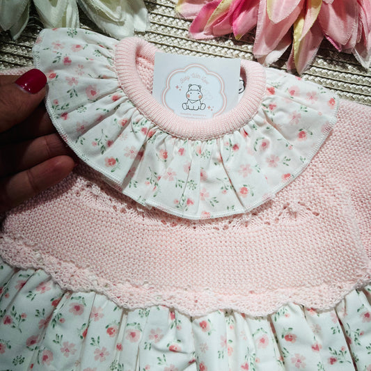 Vestido Clarinha - 3 aos 12M - Rosa
