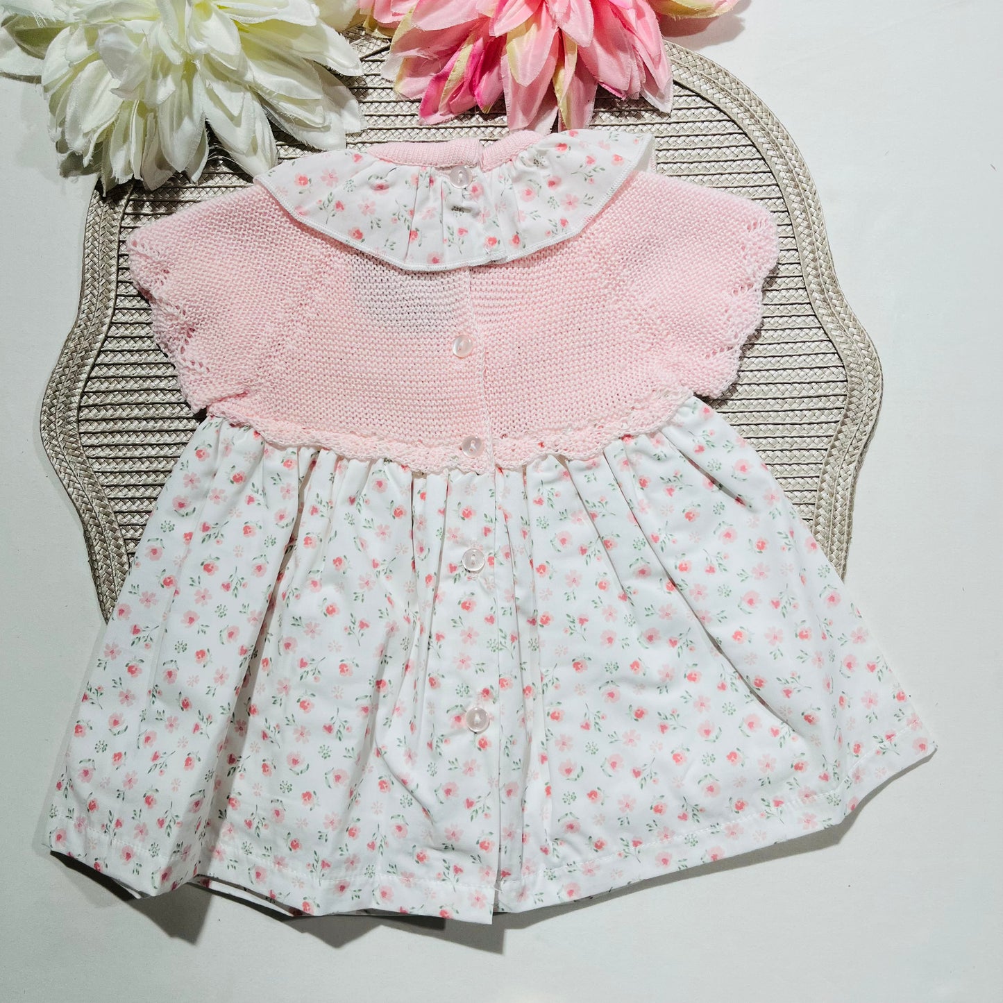 Vestido Clarinha - 3 aos 12M - Rosa