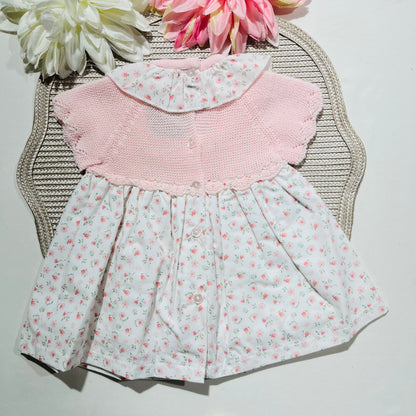 Vestido Clarinha - 3 aos 12M - Rosa