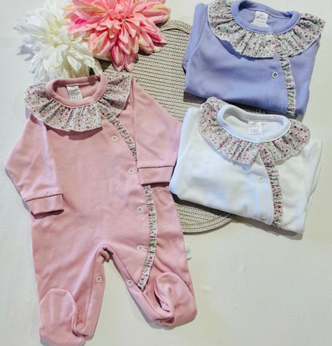 Babygrow Flor  em Algodão - 1 e 2M