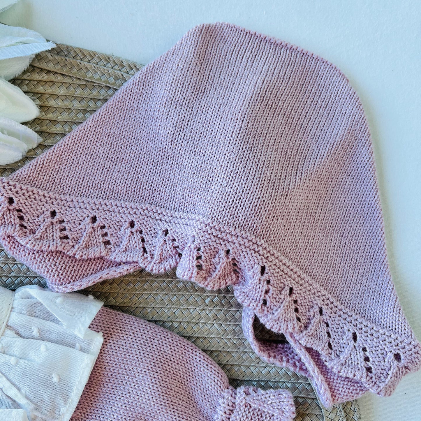 Conjunto Mariana para bebé - 1 aos 12M - Rosa velho