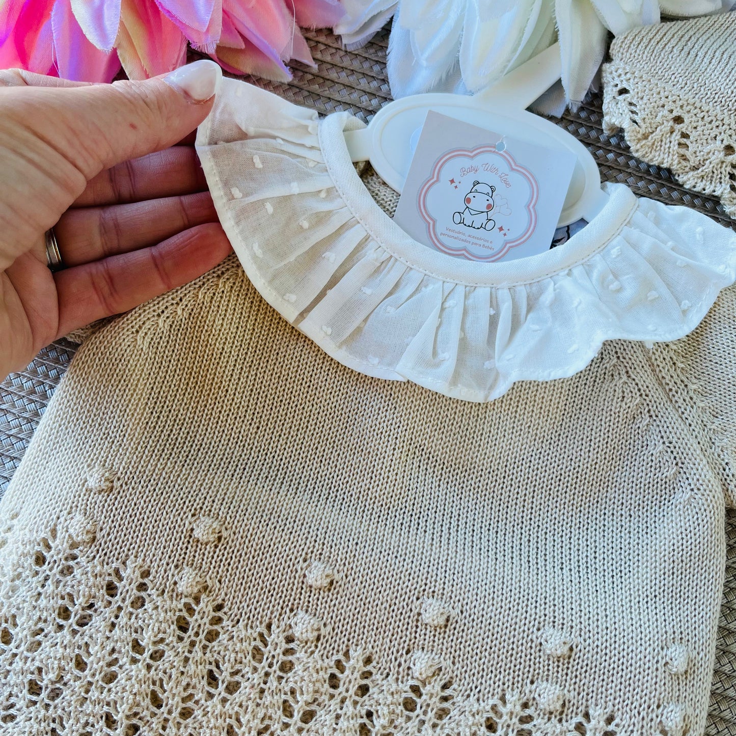 Conjunto Mariana para bebé - 1 aos 12M - Areia