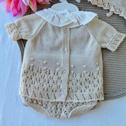 Conjunto Mariana para bebé - 1 aos 12M - Areia