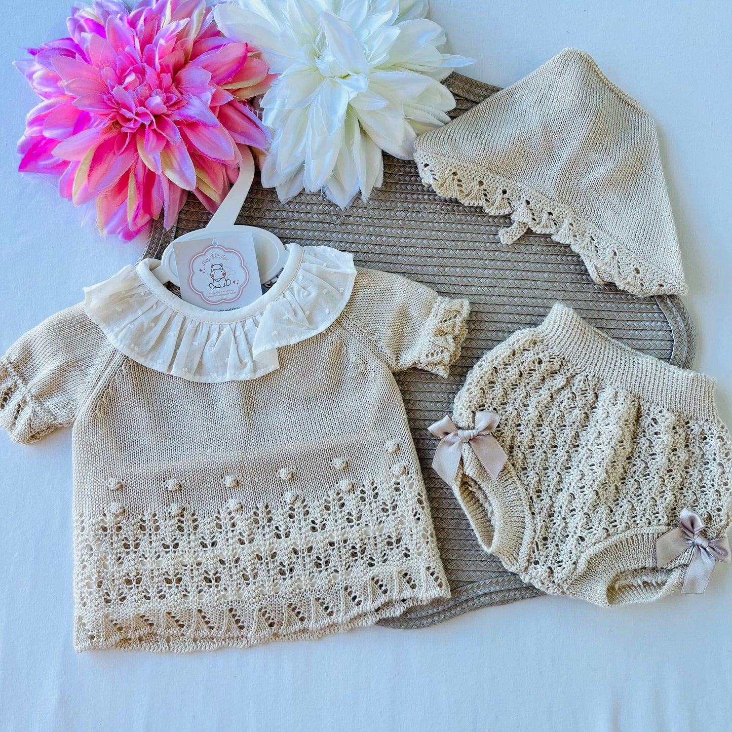 Conjunto Mariana para bebé - 1 aos 12M - Areia